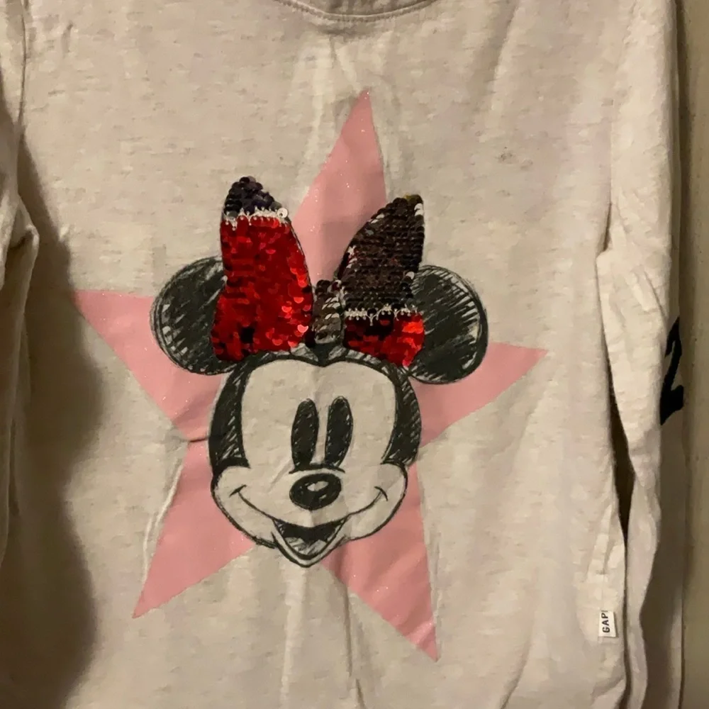 Disney Minnie Mouse Pink and White Kids Shirt